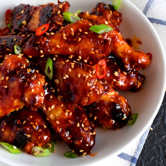 Korean Gochujang Chicken Wings
