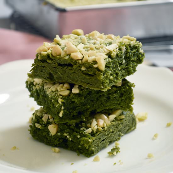 Matcha White Chocolate Brownies
