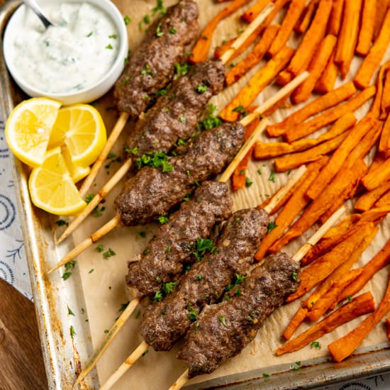 Beef Kofta Tray Bake