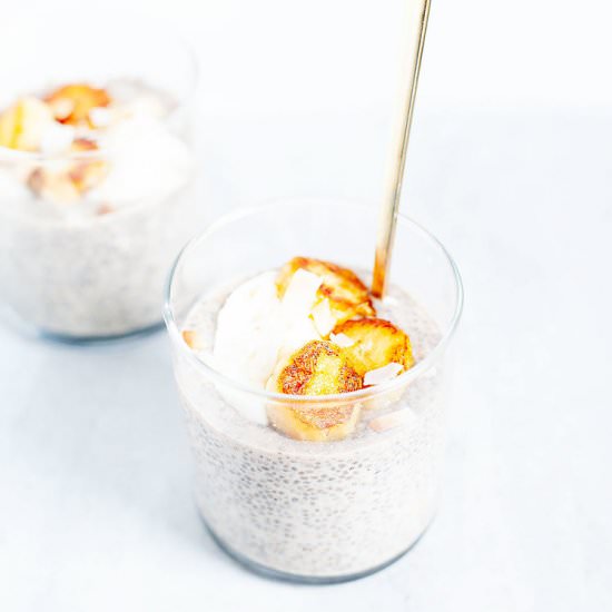 Banana Cream Pie Chia Pudding