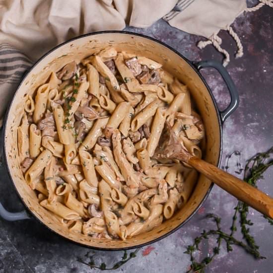 Goat Cheese Pasta with Chicken