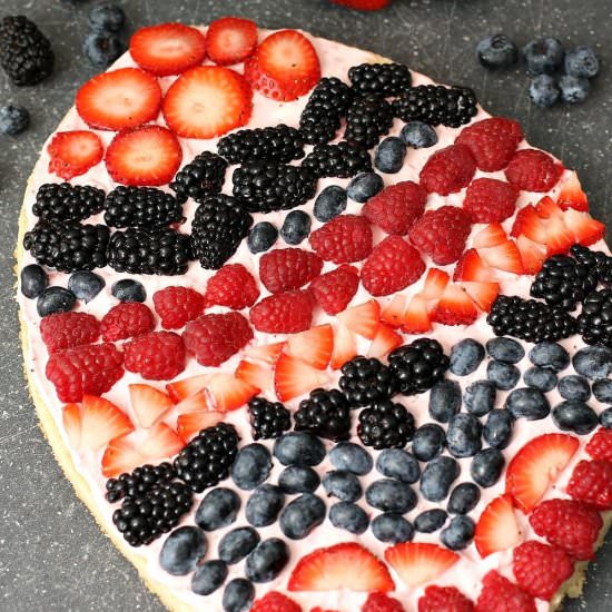 Easter Egg Fruit Pizza