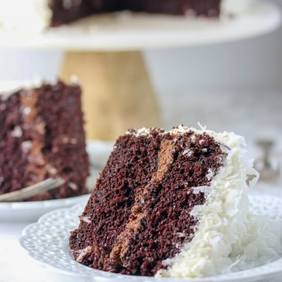 Coconut Chocolate Cake