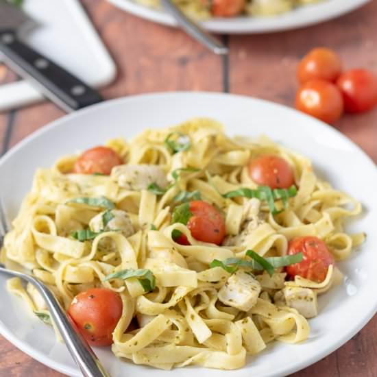 Pesto Chicken Tagliatelle