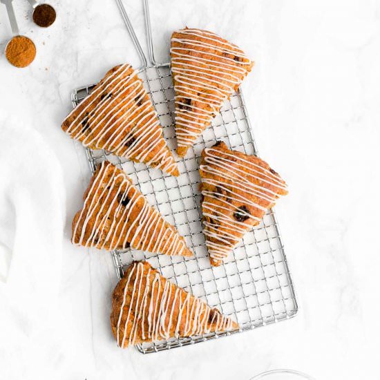 Chai Spice Carrot Raisin Scones