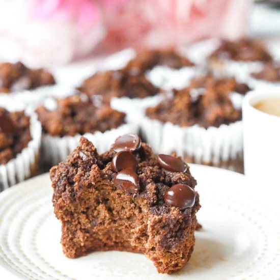 Double Chocolate Banana Muffins