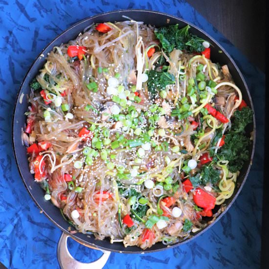 Korean Japchae Noodles