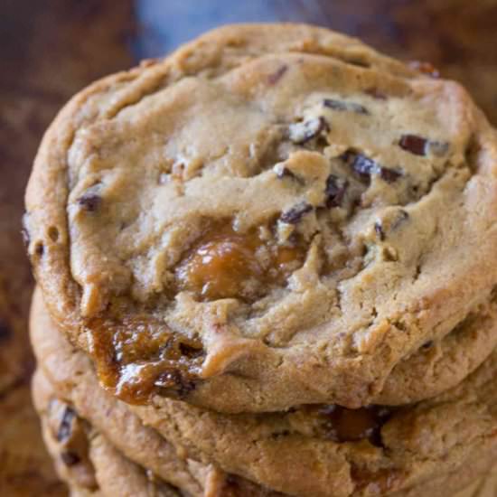 Caramel Chocolate Chip Cookies