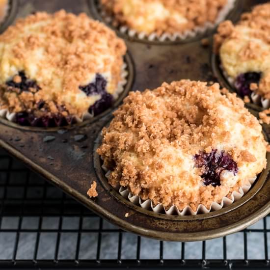 Blueberry Crumb Muffins