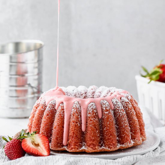 Strawberry Pound Cake