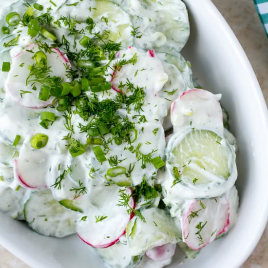 Creamy Cucumber Salad