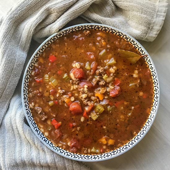 Classic Hamburger Soup