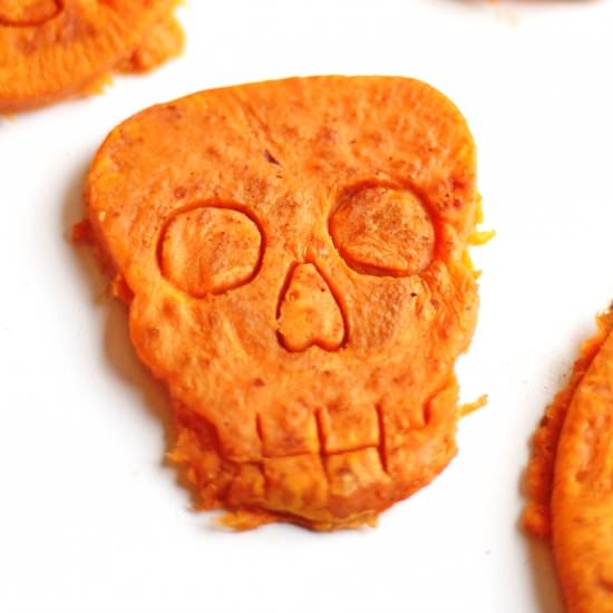 Halloween sweet potato “cookies”