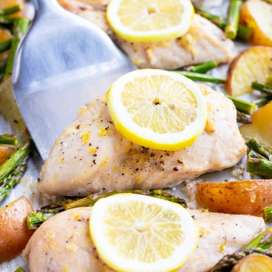 Sheet Pan Lemon Garlic Chicken