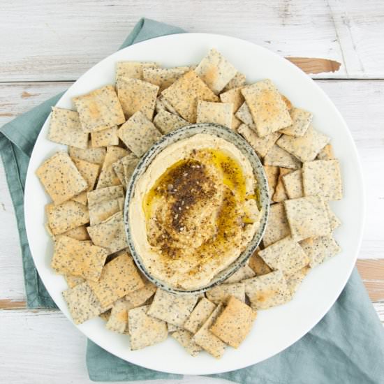Vegan Poppy Seed Crackers