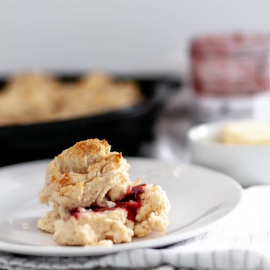 Skillet Drop Biscuits