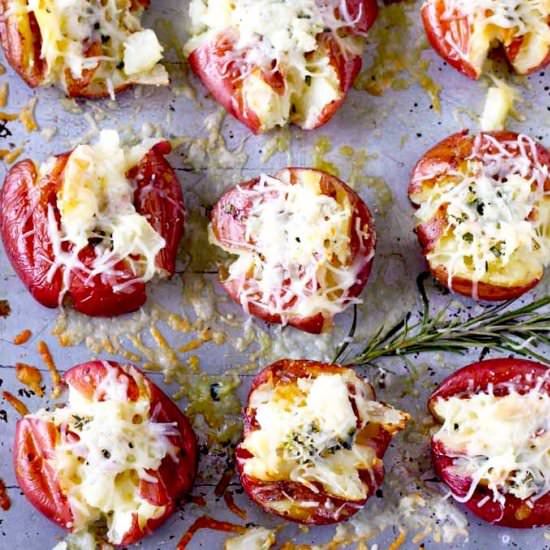 Cheesy Smashed Potatoes