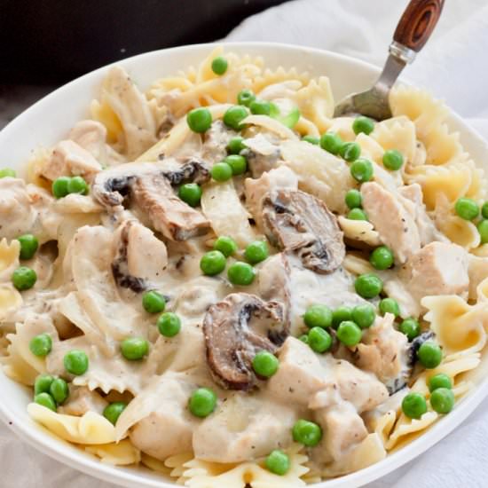 Creamy Chicken Mushroom Stroganoff