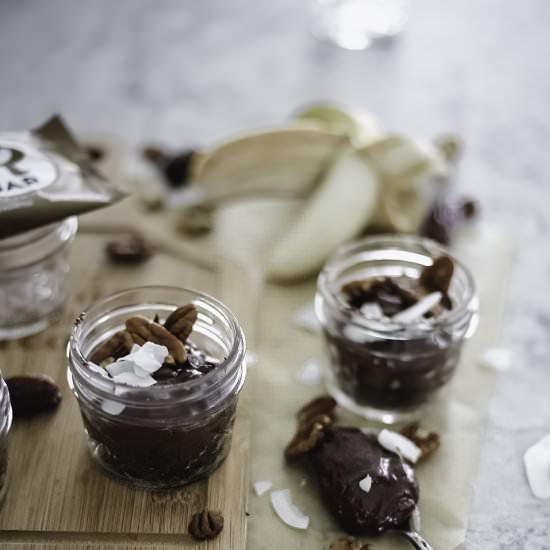 Chocolate Banana Crea Pie (Vegan)