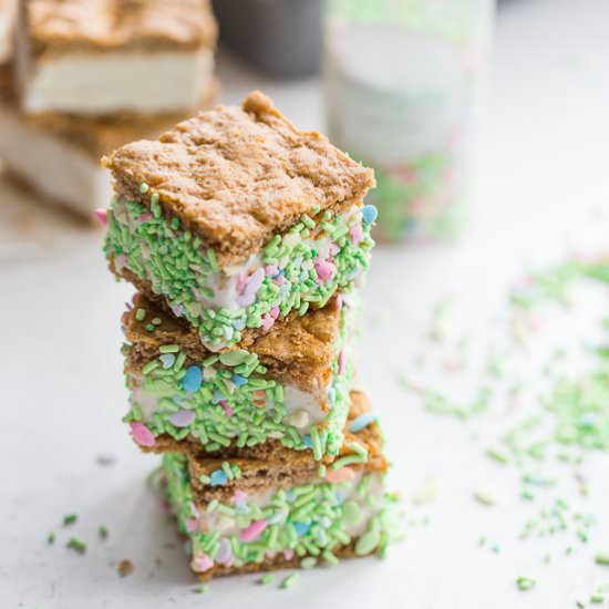 Carrot Cake Ice Cream Sandwiches