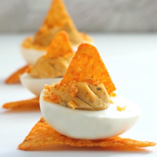Zesty Nacho Deviled Eggs