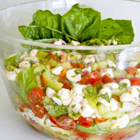 Summer caprese salad recipe