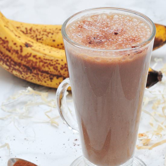 Cocoa-coffee smoothie