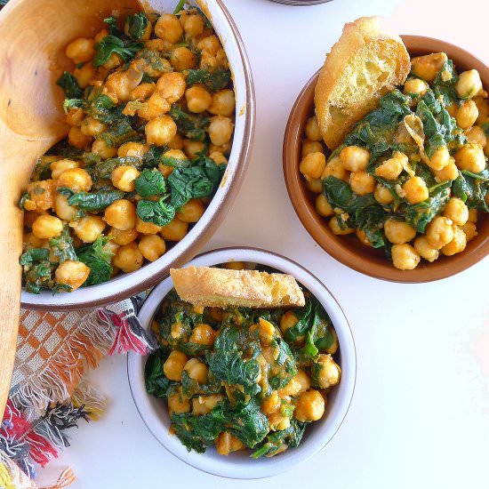 Spinach with Chickpeas
