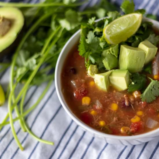 “Chicken” Southwestern soup