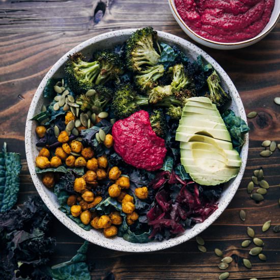 Rainbow Broccoli Buddha Bowl