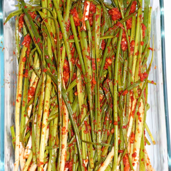Korean Wild Green Onion Kimchi