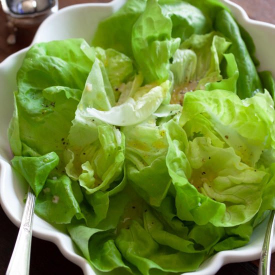 Butter Lettuce w/ Shallot Vinaigret