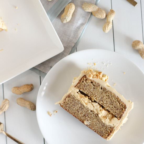 Peanut Butter Banana Cake