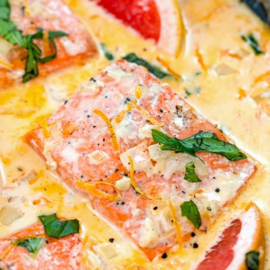 Creamy Grapefruit Salmon