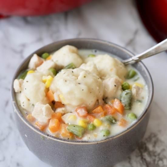 Quick Creamy Chicken and Dumplings