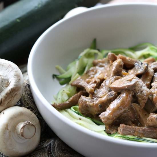 Healthy Instant Pot Beef Stroganoff