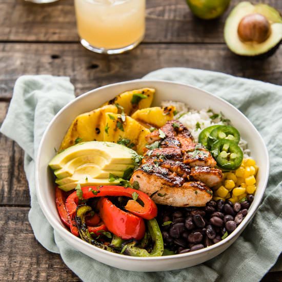 Pineapple Chipotle Chicken Fajitas
