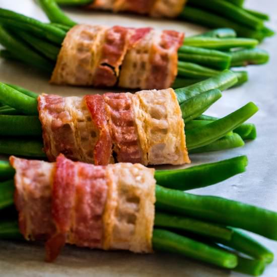 Bacon Wrapped Green Bean Bundles