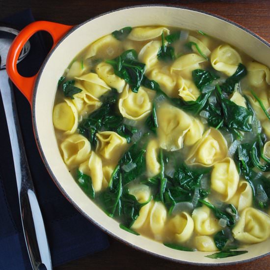 Easy Chicken Tortellini Soup