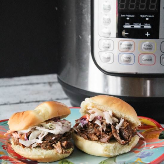 Instant Pot BBQ Pork Sliders