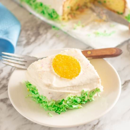 Easy Easter Egg Sprinkle Cake