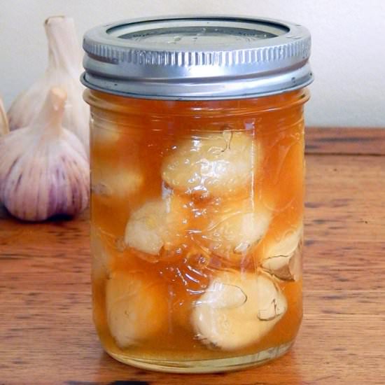 Honey fermented garlic