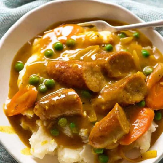 Curried Sausages