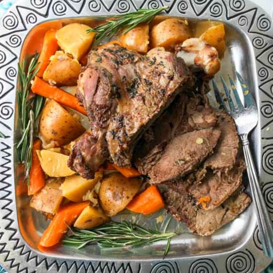 Easy Instant Pot Leg of Lamb