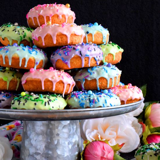 Springtime Stacked Donut Cake