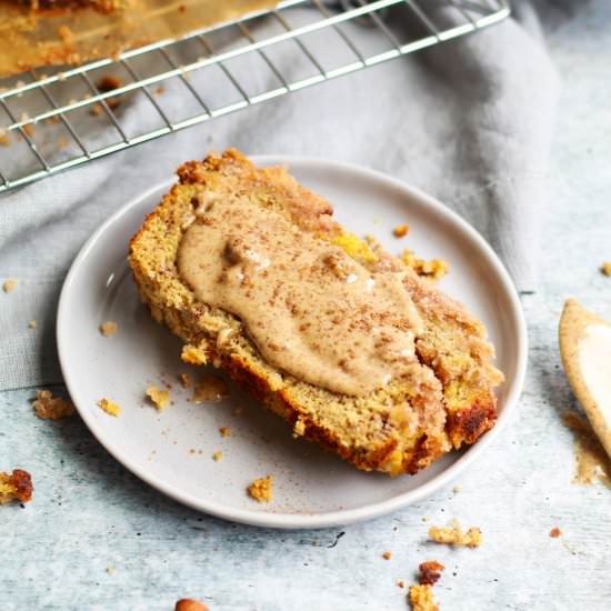 Paleo Cinnamon Swirl Banana Bread