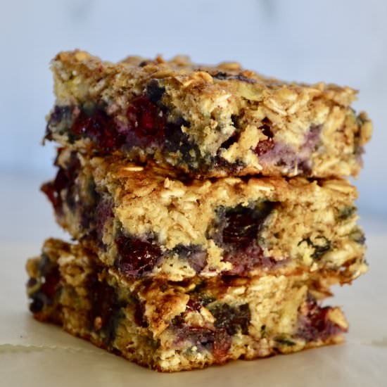 Blueberry Banana Oat Bars