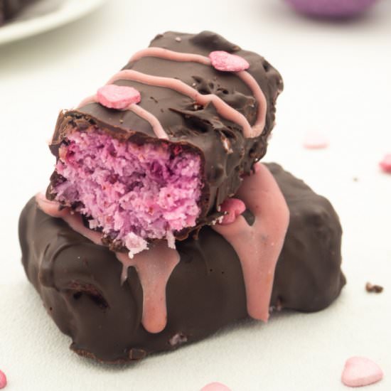 Raspberry Chocolate Coconut Bars