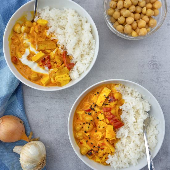 Vegan Yellow Curry with Tofu