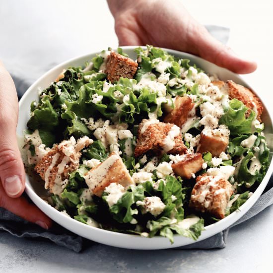 tofu caesar salad